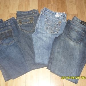 4 Pair Denim Jeans 2 Michael Kors, 1 Mek, 1 Guess